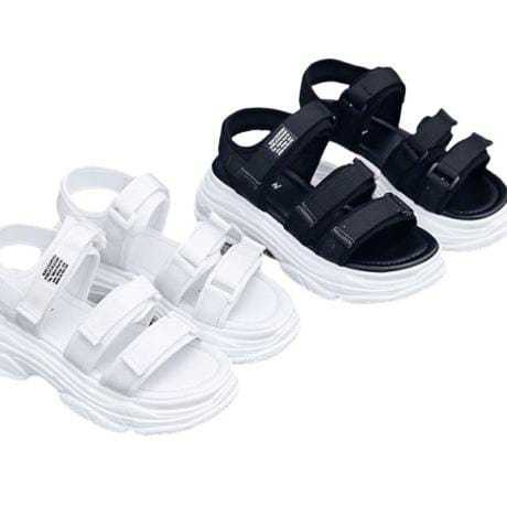 Sandal Anak Cewek Cowok Glady Hitam Dan Putih Size 30-40