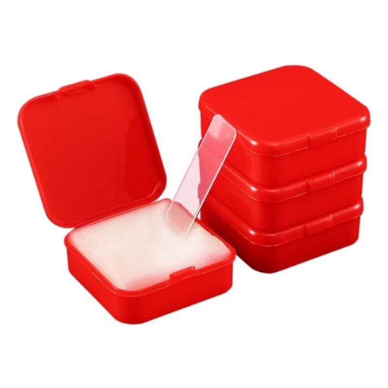 

DOUBLE TAPE STICKER 1 BOX ISI 60PCS/DOUBLE TAPE GEL 2 SISI TRANSPARAN