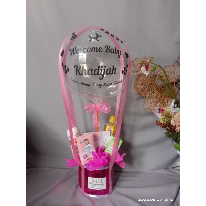 Buket Balon Baby New Born/Hampers/Kado Aqiqah/Tasmiyah/Ultah