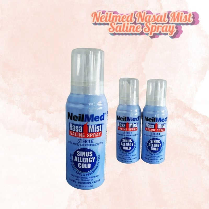Nasal Saline Spray Neilmed Semprotan Hidung Semprot hidung Tersumbat