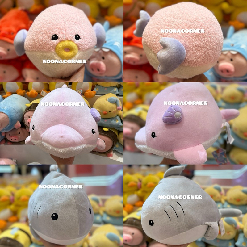 Miniso Toys ‼️ Boneka Lucu Lembut Binatang Laut Ocean Series (Dolphin / Ikan Buntal / Shark / Crab) 