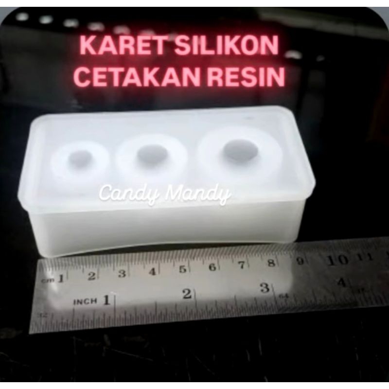 Karet Silikon Cetakan Resin Bentuk Bola Bola Untuk Gantungan Kunci Aksesoris Mainan Pajangan