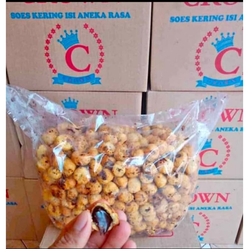 

COD SOES COKLAT /250gram/500gram/ 1kg/hala/ kue sus kering isi coklat lumer enak dan murah
