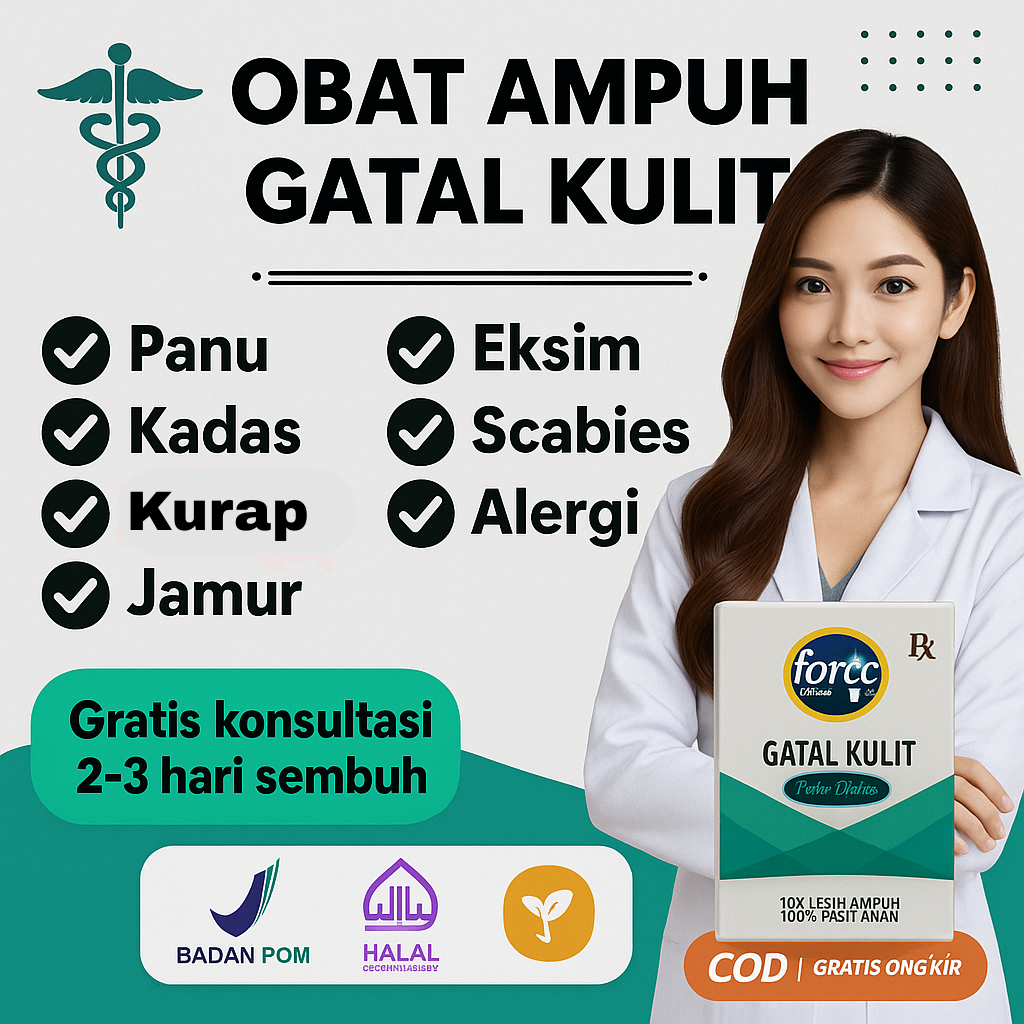 Obat Gatal kulit eksim scabies kadas kurap jamur panu kulit kepala ampuh original 100%