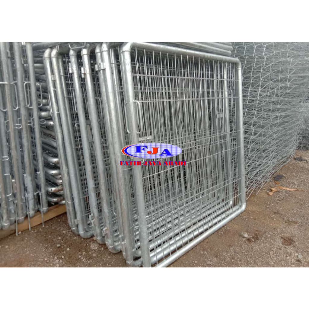 Pintu Pagar Brc Swing Tunggal Tinggi 150 cm x Lebar 100 cm Hot Dip Galvanis