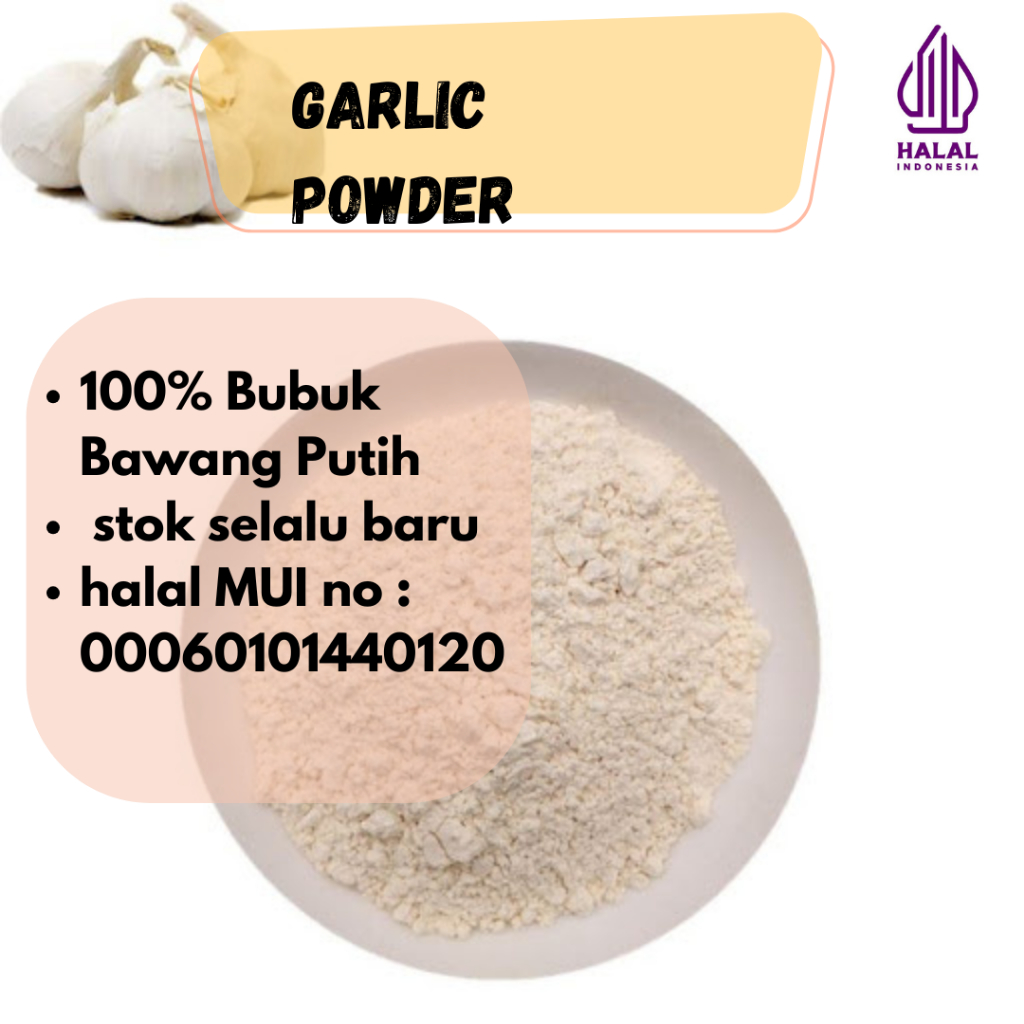 

Bawang Putih bubuk /Garlic powder murni 100%