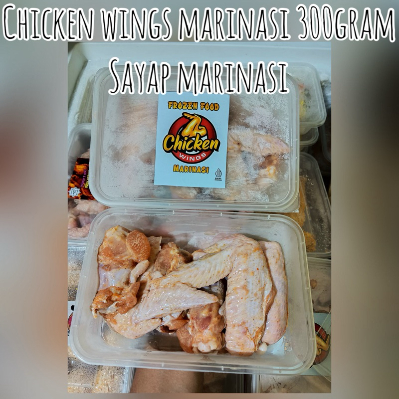 

(frozen food) Chicken Wings Marinasi 300gr//KHUSUS INSTAN AREA SEMARANG KOTA