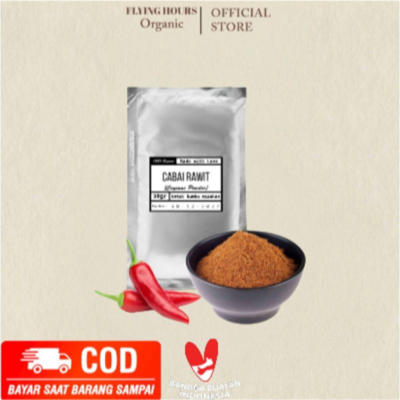 

50gr - Cabe Rawit Powder / Chilli Powder Organic Premium Quality