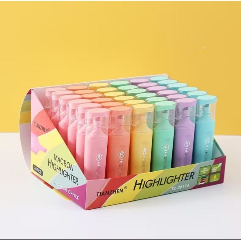 

Highlighter pastel texliner stabilo warna pastel/Macron highlighter