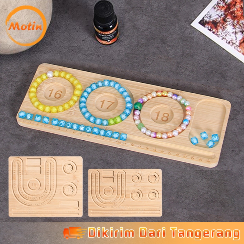 

13cm/35cm/43cm Board Kayu Manik Manik Nampan Manik Gelang Papan Beads Untuk Pembuatan Gelang