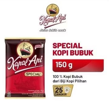 

KAPAL API Special Merah 150 gr-kopi hitam