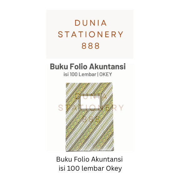 

Buku Tulis Folio F4 Kiky Okey 100 Lembar Buku Hard Cover Folio Buku Akuntansi