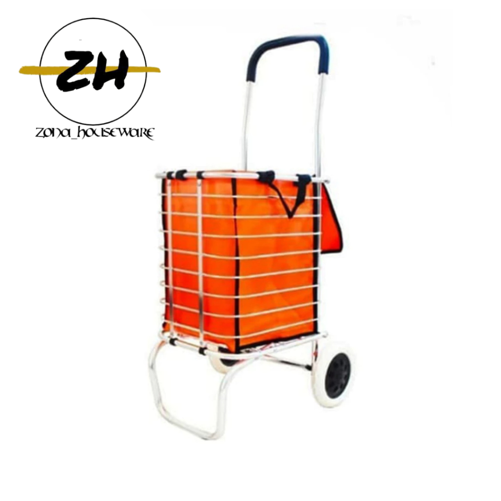 Trolley Cart Aluminium Bag Trolly Keranjang Trolly Keranjang Lipat