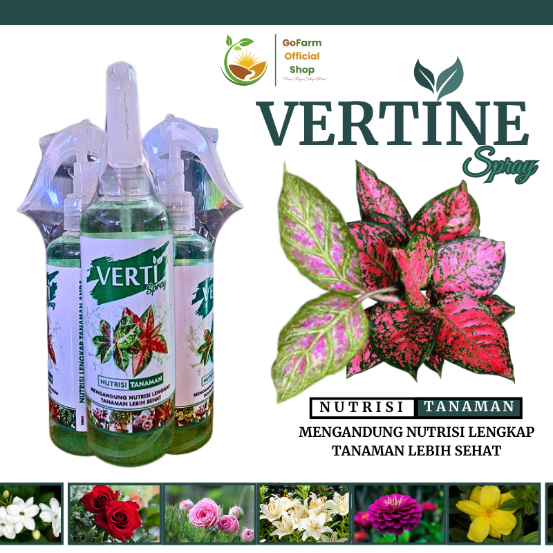 VERTINE SPRAY, Nutrisi Tanaman Hias, Pupuk Untuk Tanaman Hias, Pupuk Aglonema, Nutrisi Aglonema