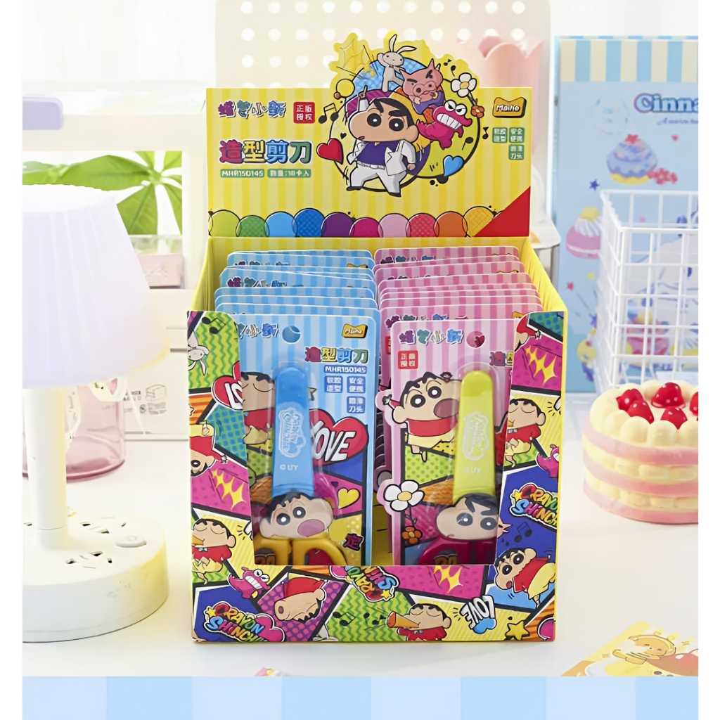 

Gunting Shinchan Gunting Tutup Mini Sinchan ATK Gunting Mini Portable Karakter Shinchan Original License