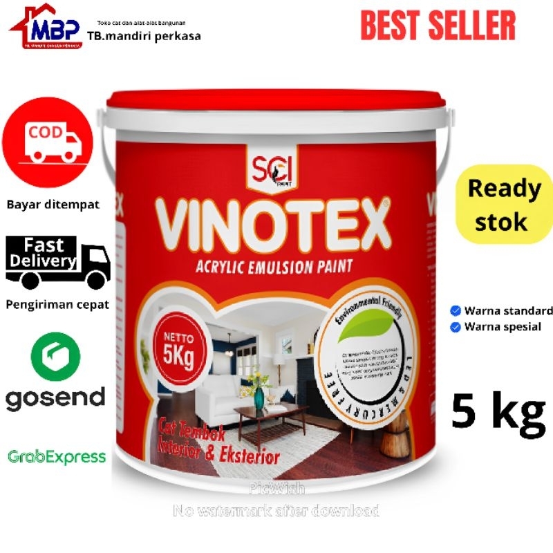 MBP - CAT TEMBOK VINOTEX INTERIO DAN EKSTERIOR 5KG