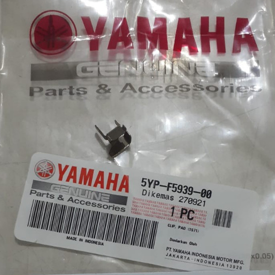 Plat Kampas Rem Depan Mio Smile, Mio Soul, Xeon, Fino 5YP-F5939-00