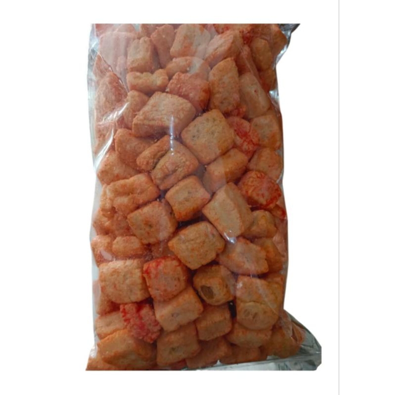 

camilan kerupuk Tahu kotak pedas 250gr