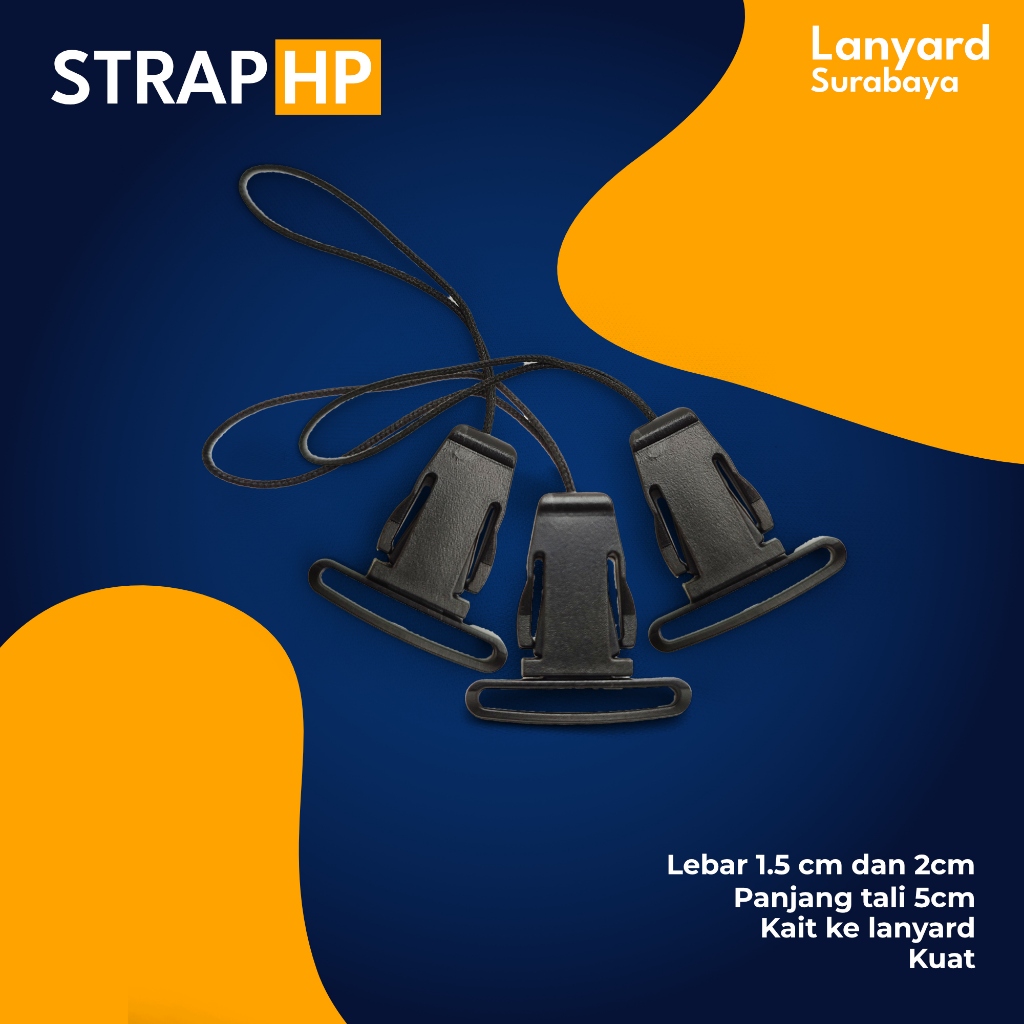 

Plastik Strap Gantungan Lanyard HP 1,5cm 2cm | Stopper HP Untuk Lanyard