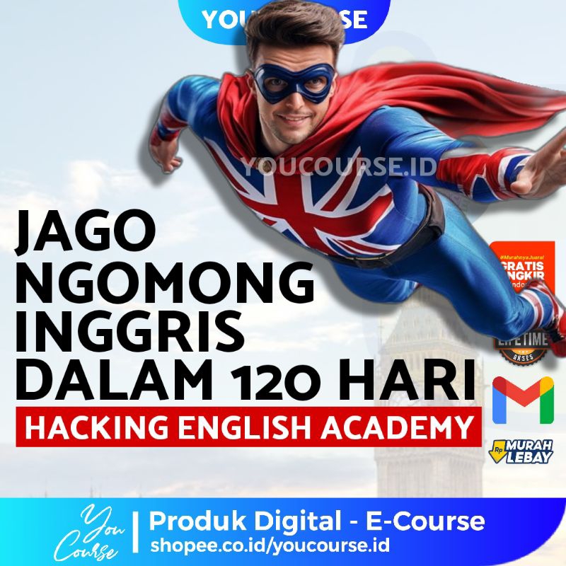 JAGO NGOMONG INGGRIS OTOMATIS DALAM 120 HARI Hacking English Academy you course