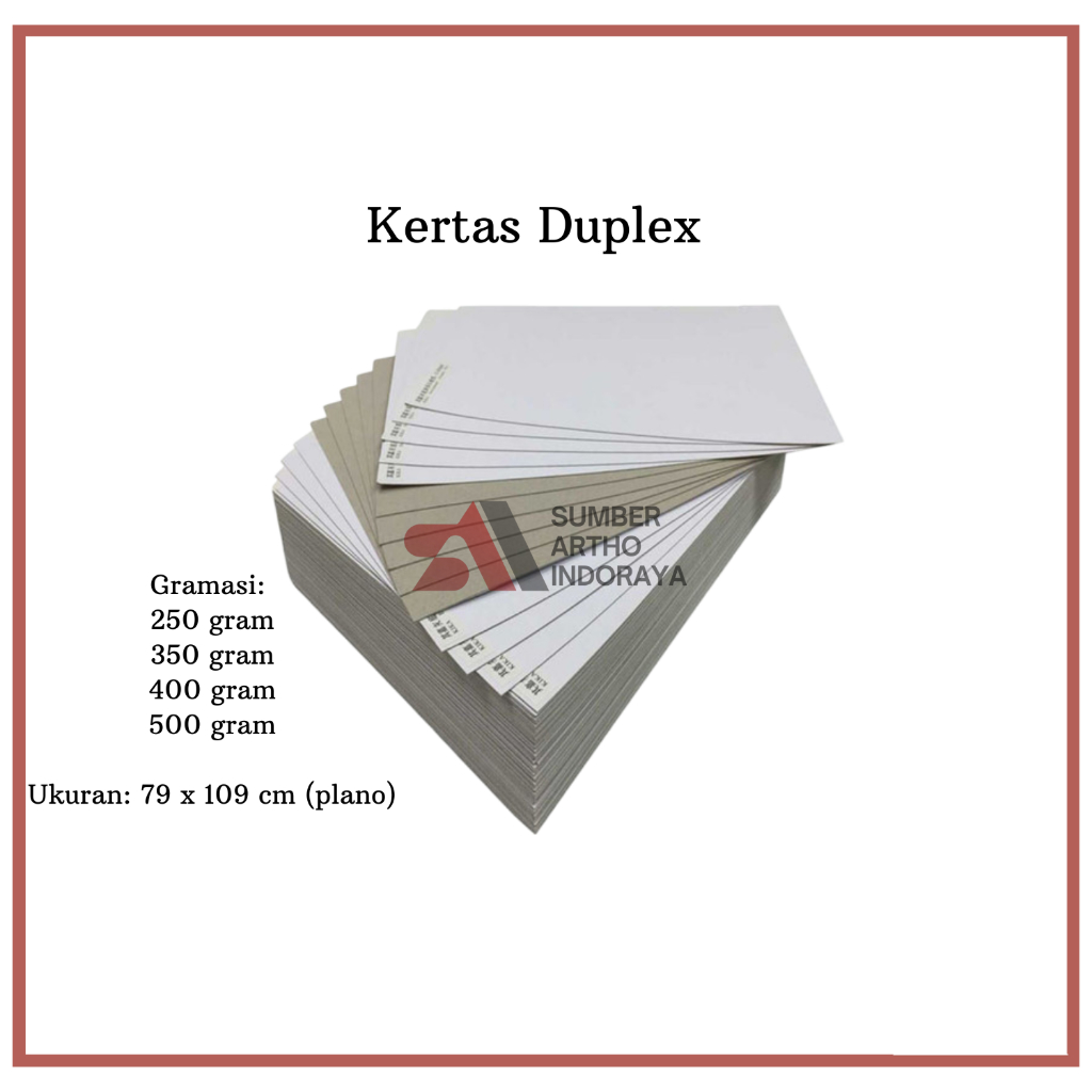 

Kertas Duplex (Harga per 10 lembar)