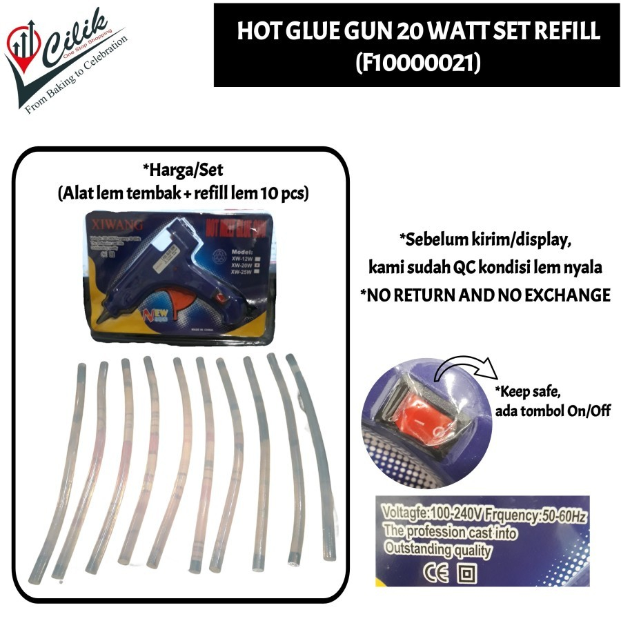 

alat+perekat+lem+glue+gun+listrik+lem+lilin+meleleh+set+refill+handcraft+DIY+prakarya+seni+dekorasi+art+hampers+kado+gift+parsel+seserahan