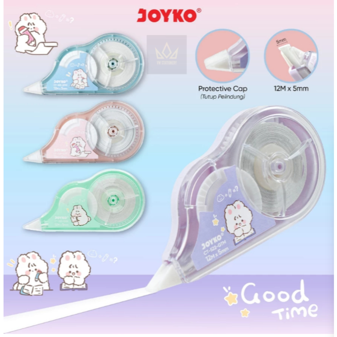 

Pita Koreksi Correction Tape Joyko CT-522-GTM Good Time (1 Pcs)
