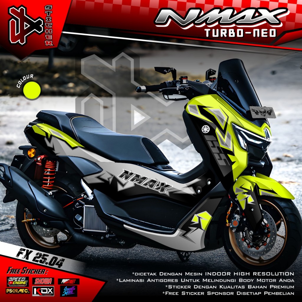 (COD) TERBARU Decal Stiker Motor Yamaha Nmax TURBO NEO S New 2024 2025 Full Body - Decal Modifikasi 