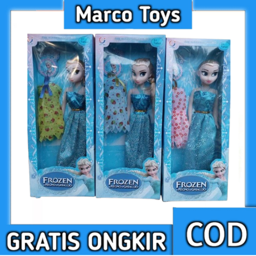 Mainan Anak Sweet Fashion Elsa PS 288-03 Boneka Frozen Set Lengkap Free Baju Boneka Elsa Frozen Set