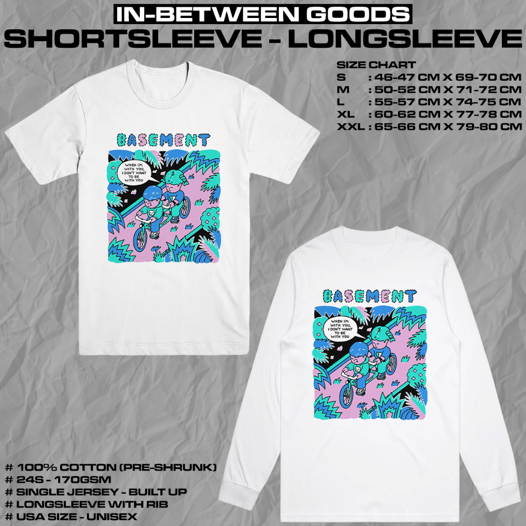 BASEMENT - TANDEM BIKE | T-SHIRT | LONGSLEEVE | BAND MERCH