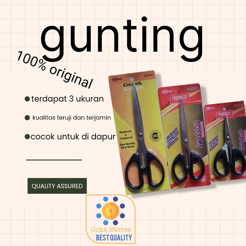 

gunting kecil sedang besar cocok untuk perlengkapan rumah