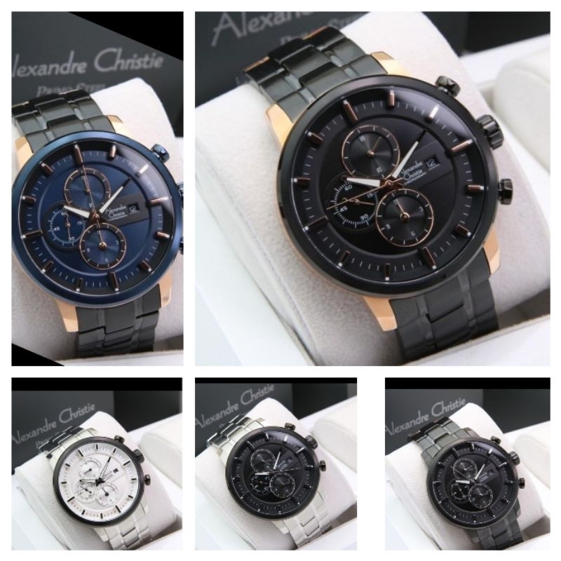 Jam tangan pria Alexandre Christie  AC 6323 / AC 6410 MC Original