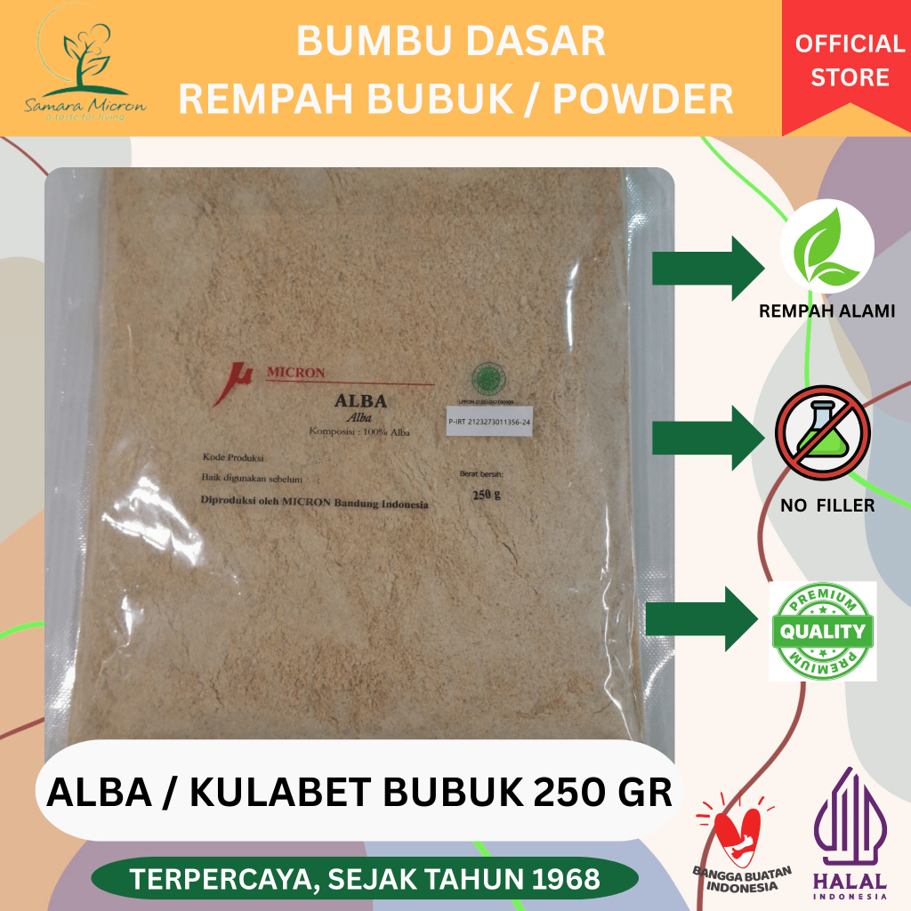 

Samara Micron - Alba Bubuk - Kulabet Bubuk -Alba Powder 250 gr