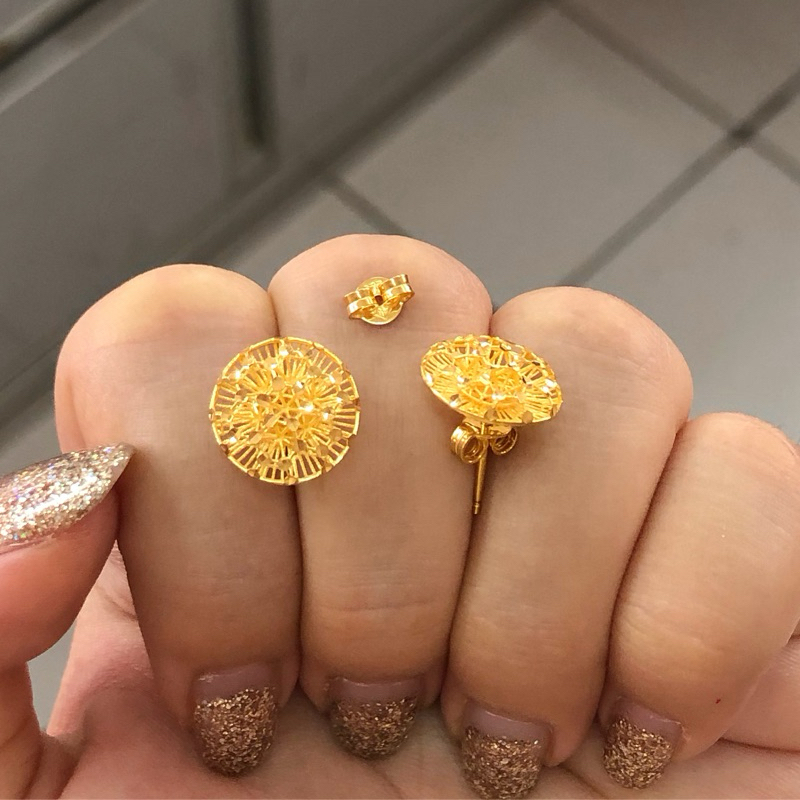 L17 KO- GIWANG ROUND KERAWANGAN UBS 1.59GR KADAR 375 ULIR EMAS