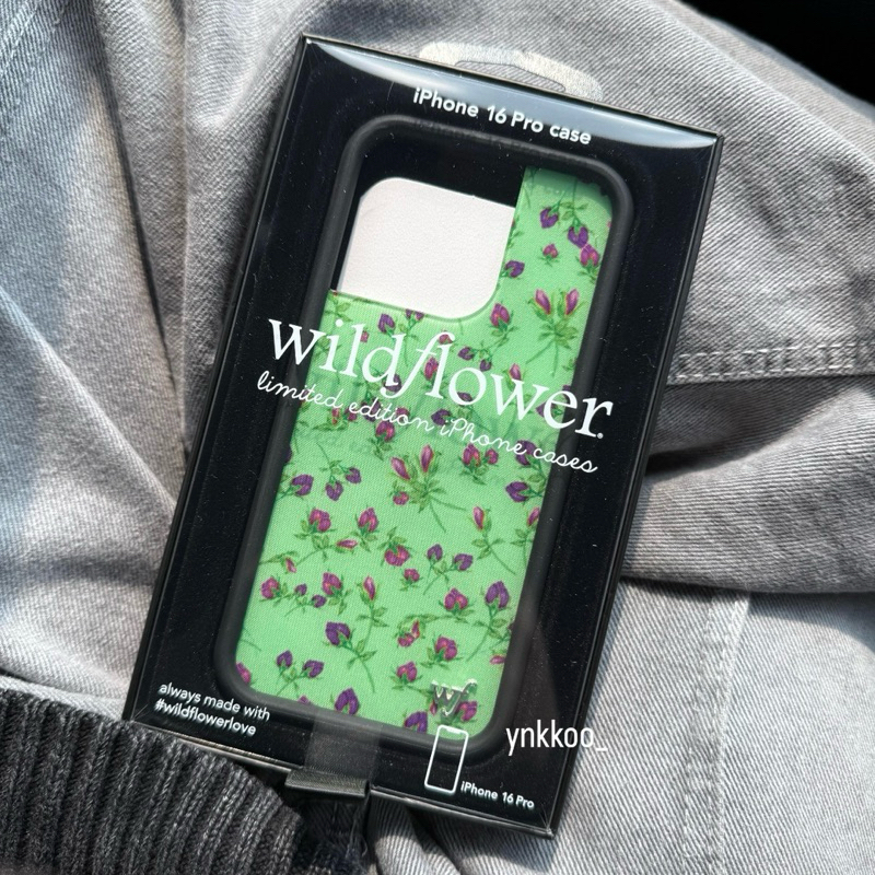 [READY STOCK] ORIGINAL wildflower purple posie rosie iphone 16 pro case ori casing wf iph 16pro