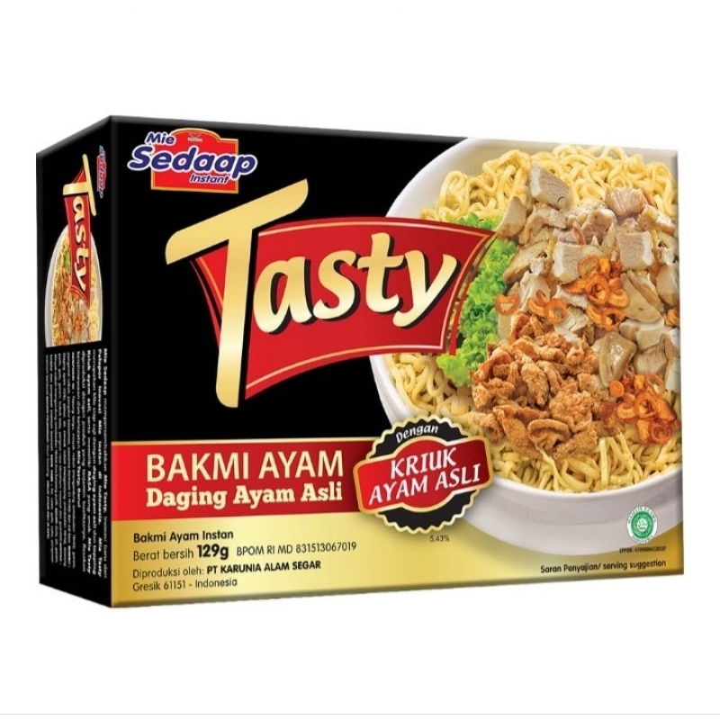

Sedaap Mie Instant Tasty Bakmi Ayam 129 gram