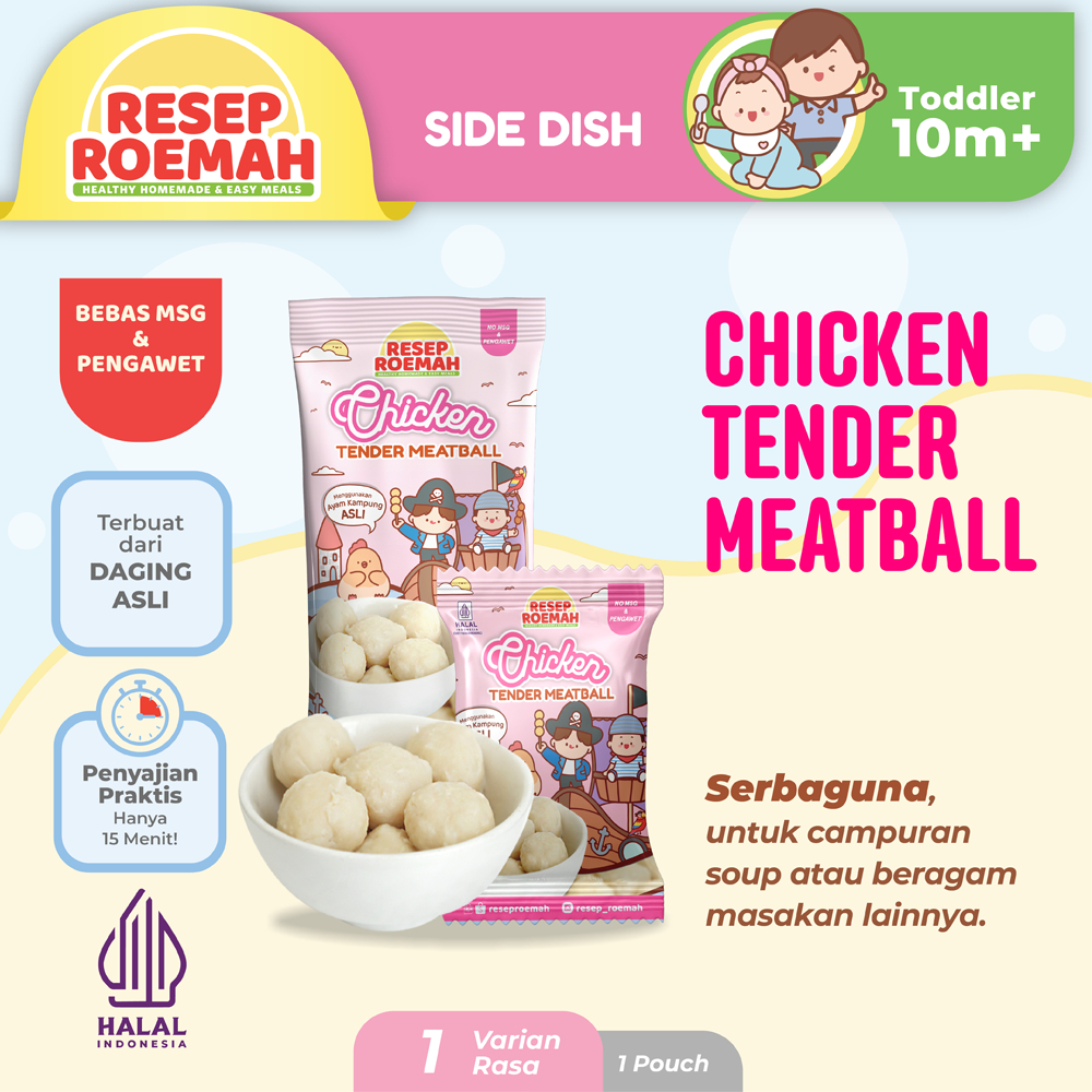

Resep Roemah Chicken Tender Meatball / Bakso Ayam / Toddler Healthy Food / No MSG