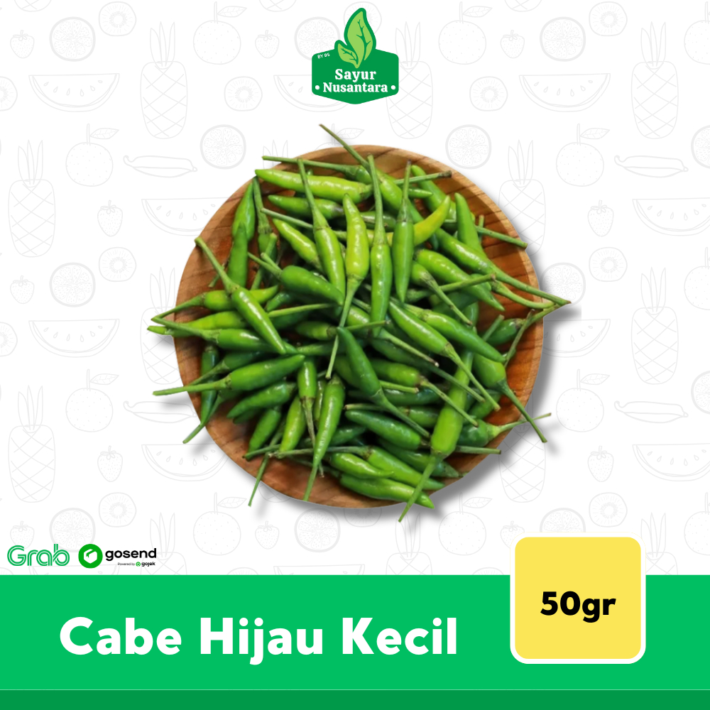 

Cabe Hijau Kecil / Acar 50gr - Sayur Nusantara