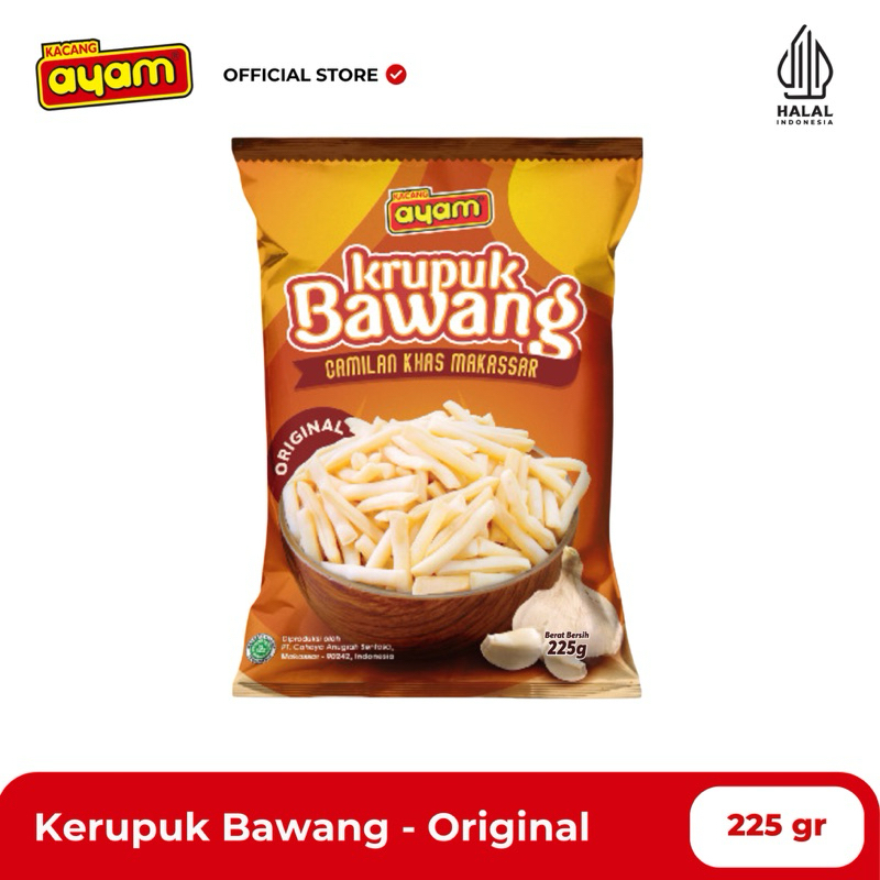 

Kerupuk Bawang Original / Stik Bawang Ayam Cahaya 225 gr