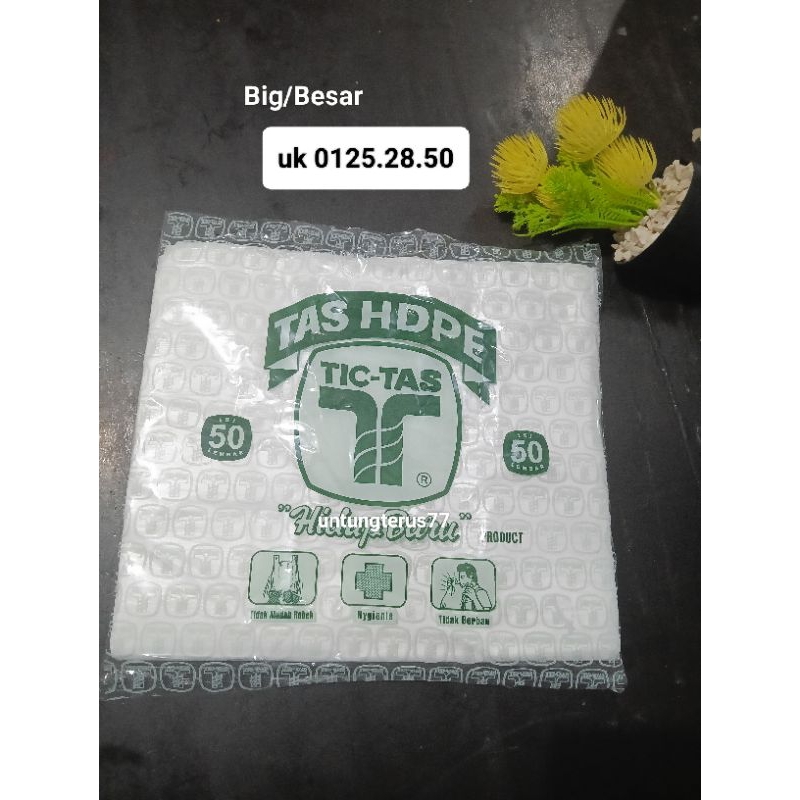 

[ Isi 50 lbr ] Kantong Plastik TicTas/Kantong Kresek Besar