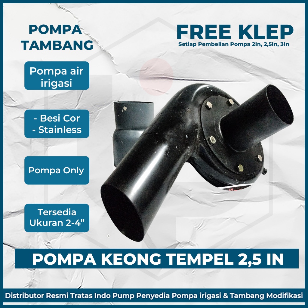 Pompa Keong Alkon 2.5 Inch, Pompa Keong 2.5" Modifikasi Untuk Gx160 Gx 200