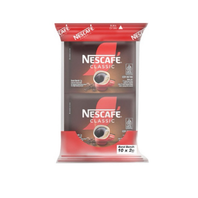 

NESCAFE Kopi Klasik Sachet 10 x 2 g