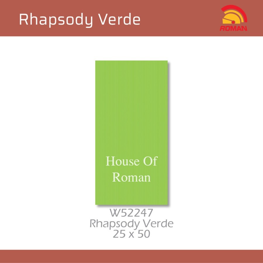 ROMAN KERAMIK Rhapsody Verde 25x50 W52247 ROMAN KERAMIK