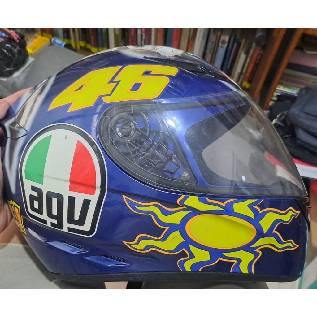 Helm Full Face AGV Valentino Rossi 46 ( Second Singapore )