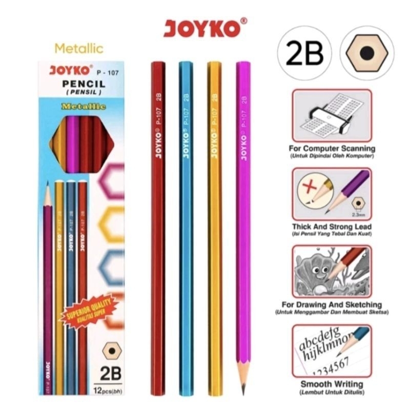 

# Pensil joyko P-107 / pensil 2b / pensil ujian