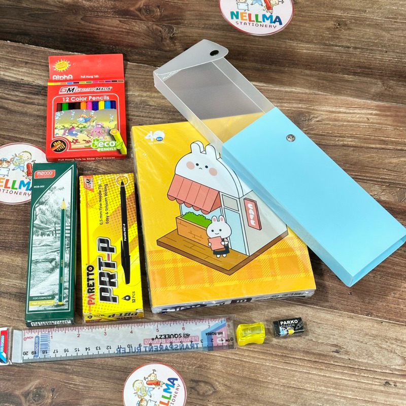 

Paket Alat Tulis 8 in 1 Dalam Paket Buku Tulis Sidu 38 Lembar Isi 10 Buku RB9