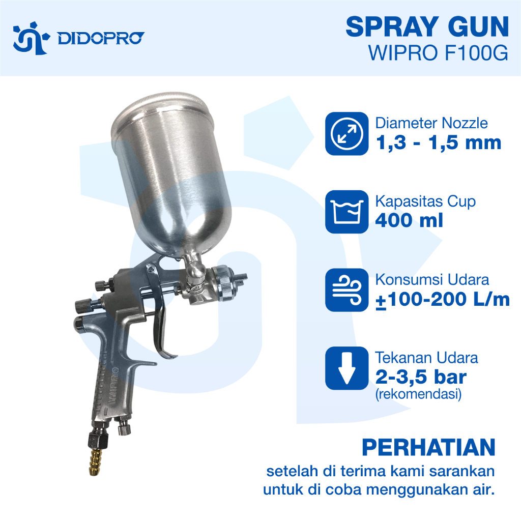 Spray Gun Tabung Atas Wipro F100 G