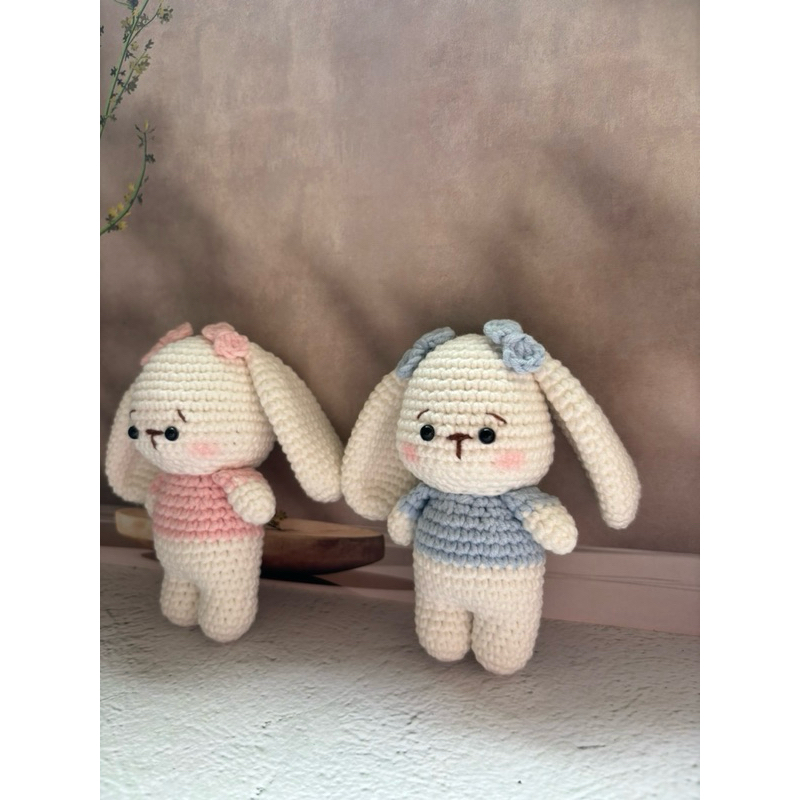 Rajutan Bunny Gantungan Kunci / Hiasan Tas Handmade rajutan