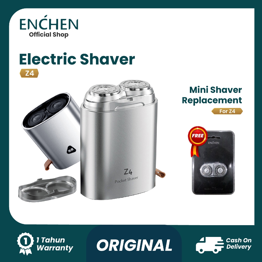 ENCHEN Z4/K8 Pop-up Alat Cukur Elektrik Pencukur Jenggot Travel Waterproof Portable