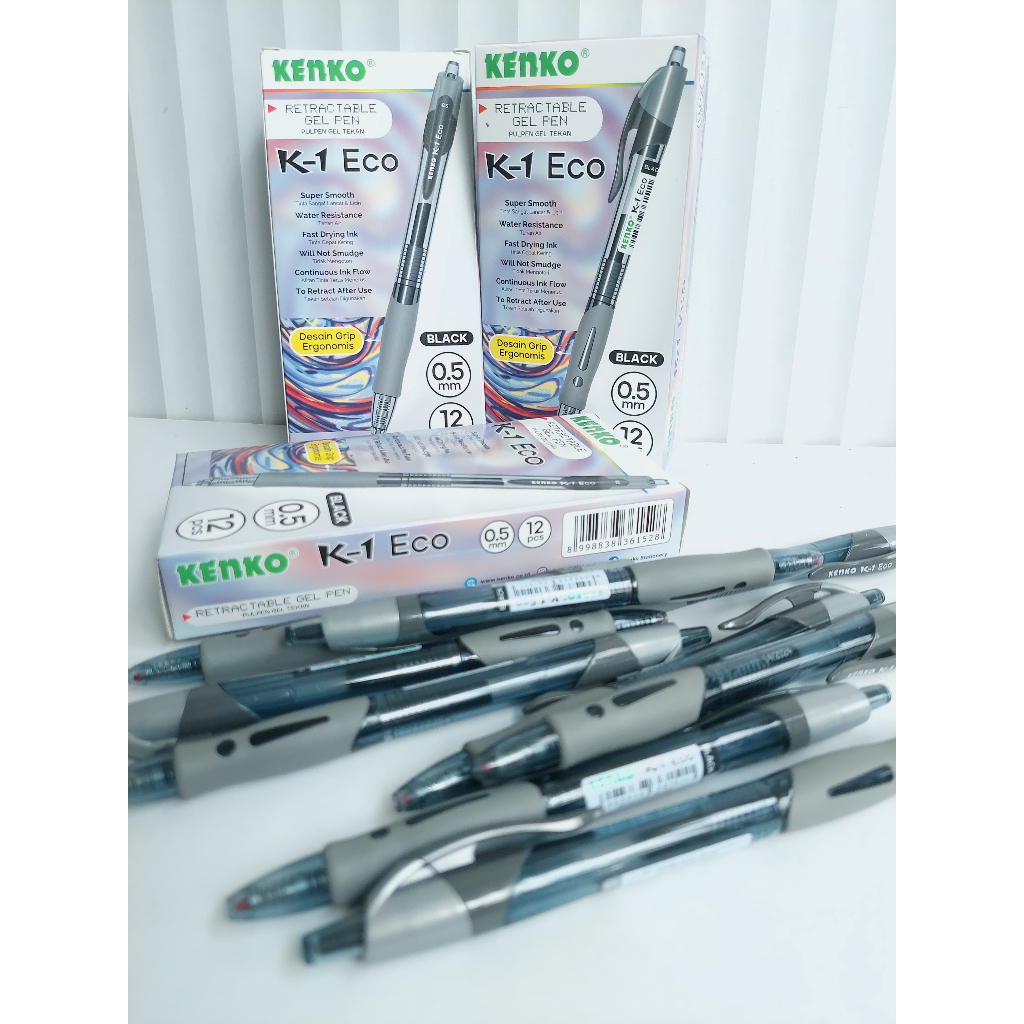 

Pulpen Cetek KENKO K-1 Eco 0.5 mm Isi 3, 6 , 12 pcs